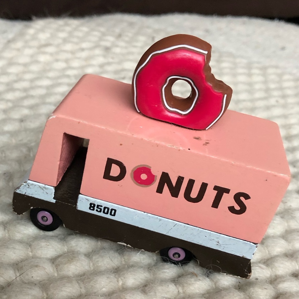 Pink Donut Toy Truck